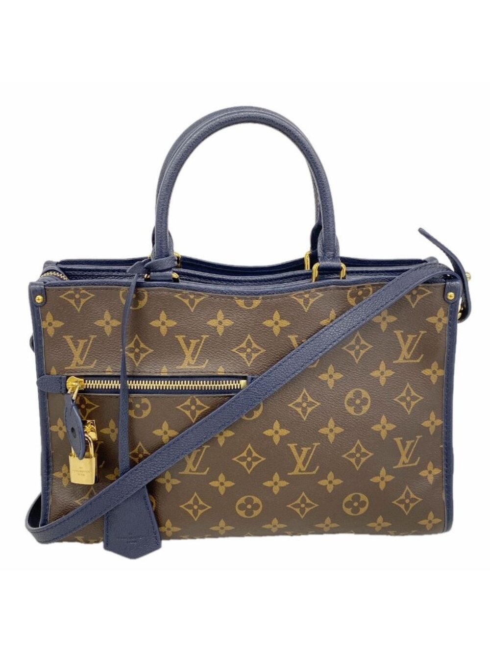 Louis Vuitton Handbag Monogram Popincourt PM Brown Marine 2-Way Bag